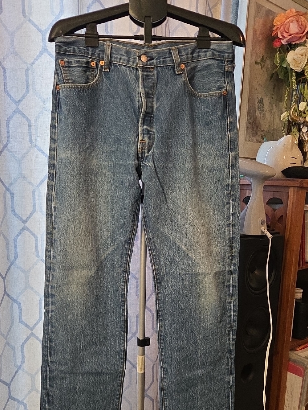 Levi's 501 Men's Straight Fit Blue Denim Jeans
